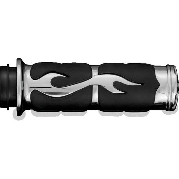 Kuryakyn ISO Flame Grips Metric Chrome