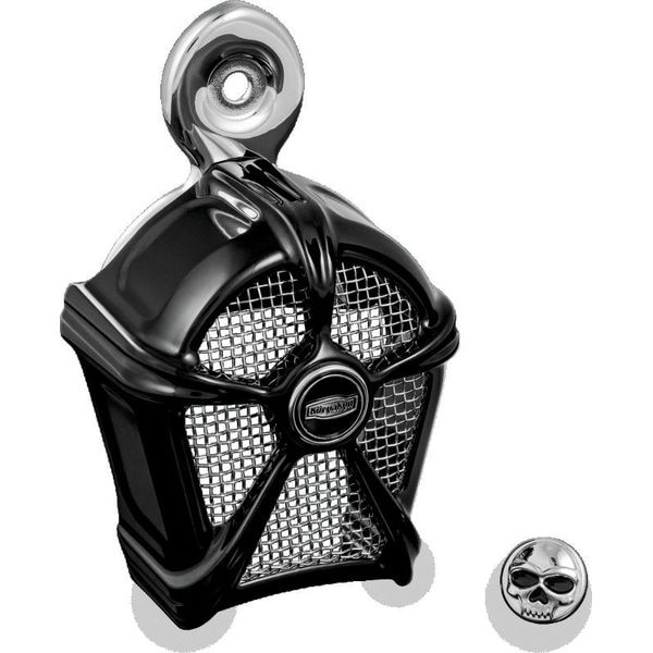 Kuryakyn Mach 2 Horn Cover Black With Chrome Mesh