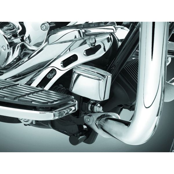 Kuryakyn Rear Master Cylinder Cover 99-07 Touring, 00-17 Softail Models Chrome
