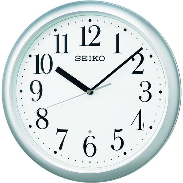 KX218S セイコータイムクリエーション(株) SEIKO スタンダード電波掛時計 KX218S 銀色 直径305mm