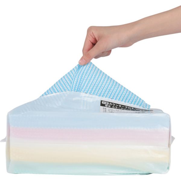 KYM8 386-7008 伊藤忠リーテイルリンク(株) IRL 抗菌カウンタークロス 厚手 カラーアソート