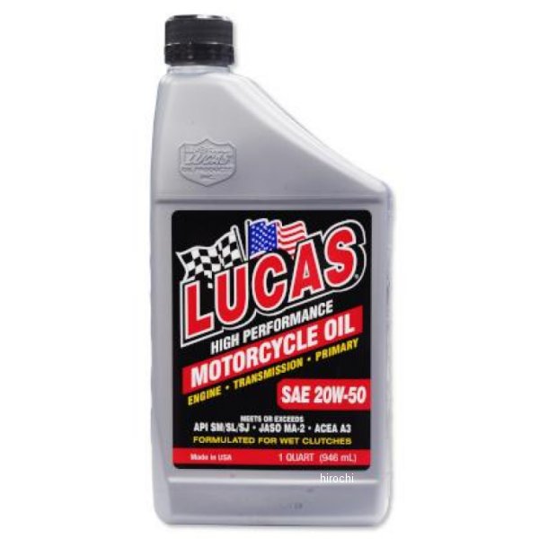 L10700 ガッツクローム LUCAS 20W50 ハイパフォーマンスエンジンオイル