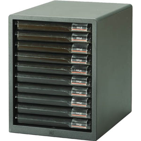 L10SRLGY 372-6959 245972 レターケース浅型10段 265×350×345 ライトグレー