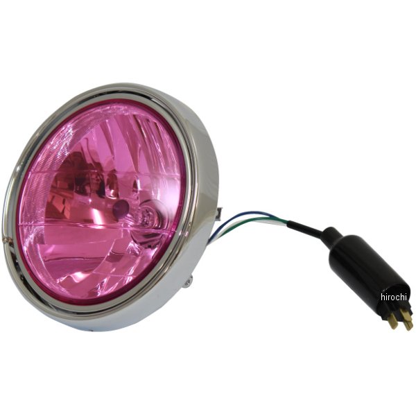 L20-2041-AP マッドマックス MADMAX マルチリフレクター ヘッドライト カワサキ車用 φ180 ピンクレンズ