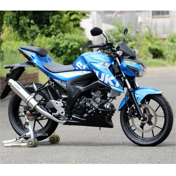 LA3130JM ダブルアールズ WR'S フルエキゾースト ラウンド JMCA認証 18年-21年 GSX-S125、GSX-S150(逆輸入車) ステンレス