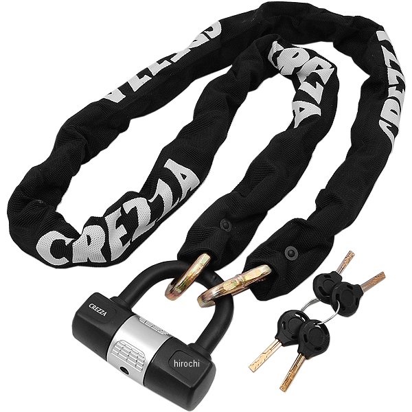 LC-400A リード工業 クレッツァ CREZZA-V チェーンロック 黒 10X1800mm