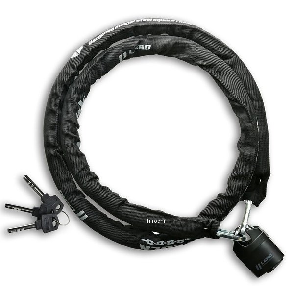 LC-404A リード工業 スクエアチェーンロック ブラック 1800mm/5.5mm