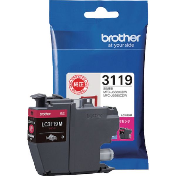 LC3119M 434-3403 ブラザー工業(株) ブラザー インクカートリッジ LC3119M マゼンタ