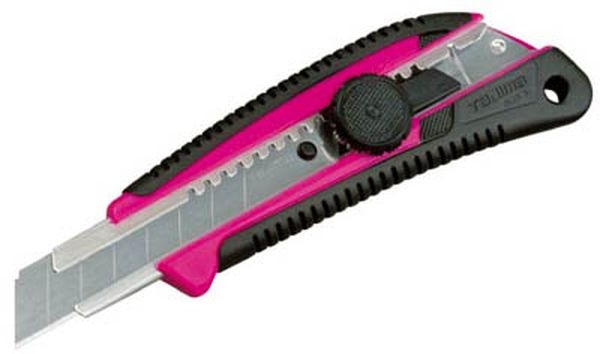 LC561MGCL (株)TJMデザイン タジマ カッターナイフ ネジプロ グリーL マゼンタ クリアケース入