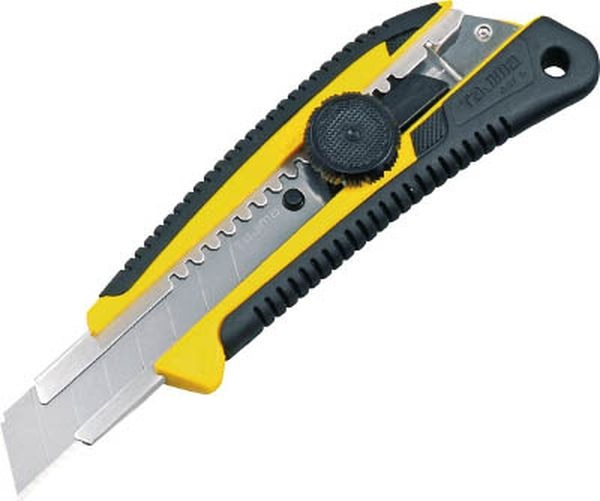 LC561YCL 796-5541 (株)TJMデザイン タジマ カッターナイフ ネジプロ グリ-L 黄 クリアケース入