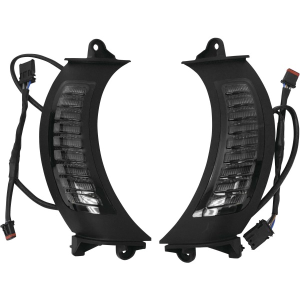 LLC-5BR-TS レトリックライティング LETRIC LIGHTING フェアリング ベント ウインカー 15年-20年 FLH、FLT 黒