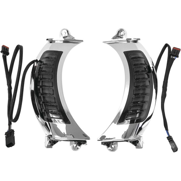LLC-5CR-TS レトリックライティング LETRIC LIGHTING フェアリング ベント ウインカー 15年-20年 FLH、FLT クローム