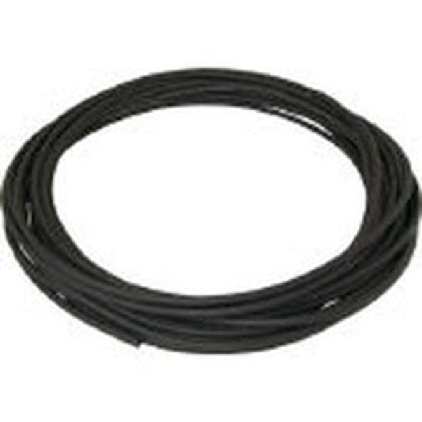 LE6100 158-9598 ポリウレタンチューブ エルフレックス二重管チューブ 中径6mm/全長100m 黒 黒