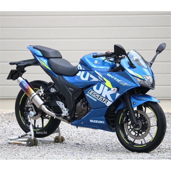 LS3250JM ダブルアールズ WR'S フルエキゾースト ラウンド JMCA認証 20年-22年 ジクサーSF250 焼き色チタン