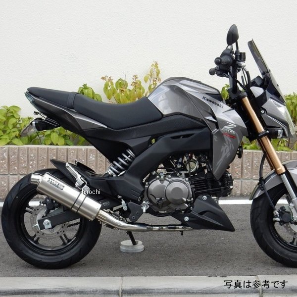 LT4110JM ダブルアールズ WR'S フルエキゾースト JMCA オーバル ショート Z125PRO ステンレス/チタン