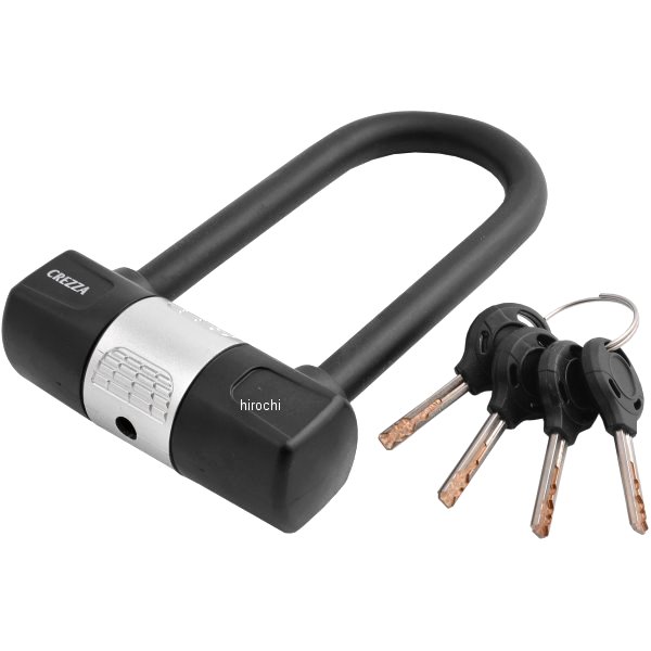 LU-204A リード工業 クレッツァ CREZZA-V スクエア U字ロック 黒 55X125mm