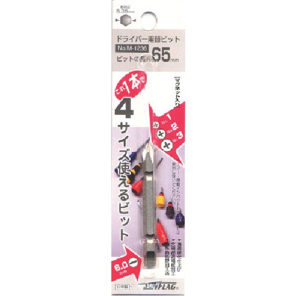 M1236 853-2745 (株)新亀製作所 サンフラッグ ドライバー用替ビット＃1.