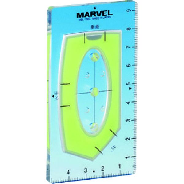 MBL100C 116-0005 (株)マーベル マーベル 水平器 電工カードレベル 長さ95×高さ51×厚さ5mm