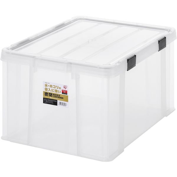 MBR65RCH アイリスオーヤマ(株) IRIS 299231 密閉バックルコンテナ クリア/チャコールグレー