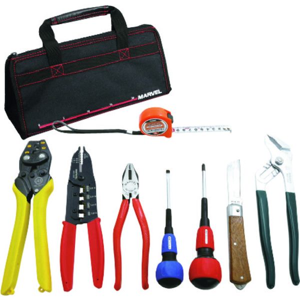 MDKS17VA 236-2057 (株)マーベル マーベル 電気工事士技能試験工具セット VA線ストリッパー付き