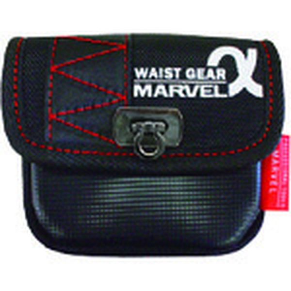 MDP71AR 115-9611 (株)マーベル マーベル WAIST GEAR(小物入れ 角底タイプ)レッド
