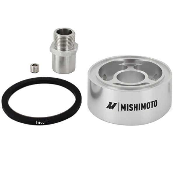 MMOC-SPC32-M22SL Mishimoto オイルフィルター スペーサー 32mm M22 x 1.5 スレッド シルバー