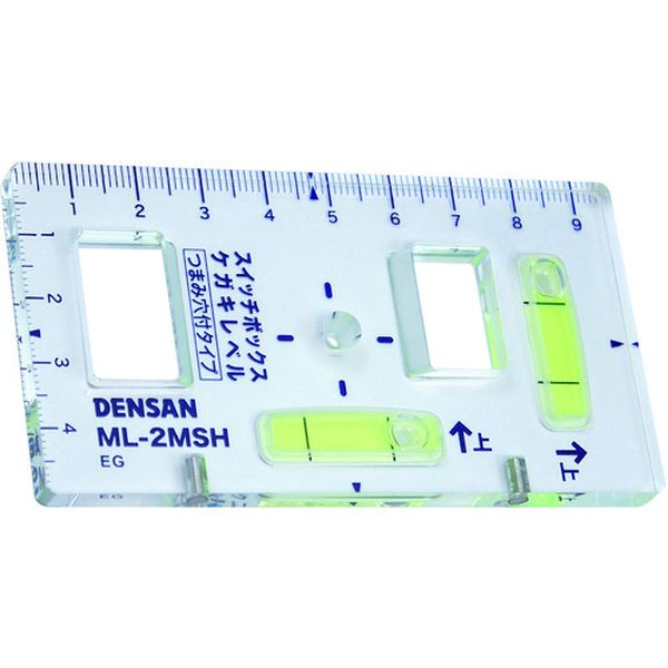 ML2MSH 111-3022 ジェフコム(株) デンサン スイッチボックスケガキレベル(つまみ穴付タイプ)