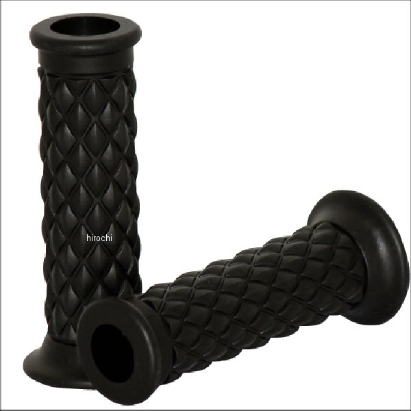 MM05-0144-BK マッドマックス MAD MAX ハンドルグリップ ダイヤ バイク用 貫通タイプ 黒