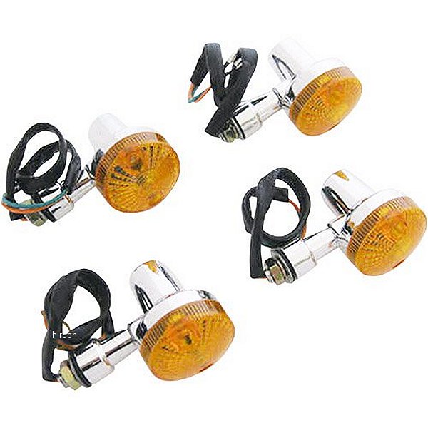 MM11-0021A マッドマックス MAD MAX 汎用 ミニウィンカー メッキ/オレンジ 4個入り