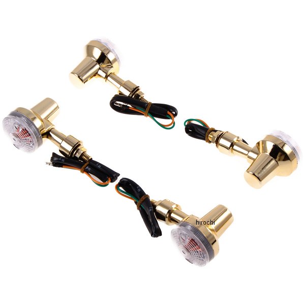 MM11-0021GC マッドマックス MAD MAX 汎用 ミニウィンカー ゴールド/クリア 4個入り