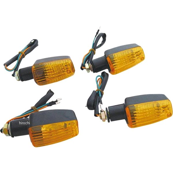 MM11-0024BA マッドマックス MAD MAX 汎用 ミニウィンカー 黒/オレンジ 4個入り