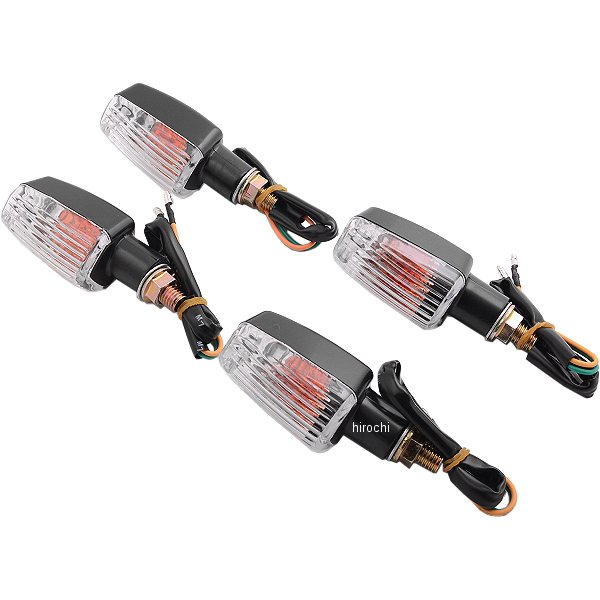 MM11-0024BC マッドマックス MAD MAX 汎用 ミニウィンカー 黒/クリア 4個入り