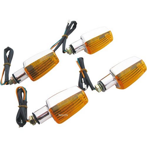 MM11-0024MA マッドマックス MAD MAX 汎用 ミニウィンカー メッキ/オレンジ 4個入り