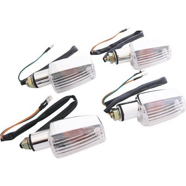 MM11-0024MC マッドマックス MAD MAX 汎用 ミニウィンカー メッキ/クリア 4個入り