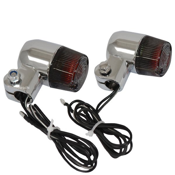 MM11-0062-SM マッドマックス MAD MAX 汎用 丸形 ミニヨーロピアンウインカー シルバー/スモーク 2個セット