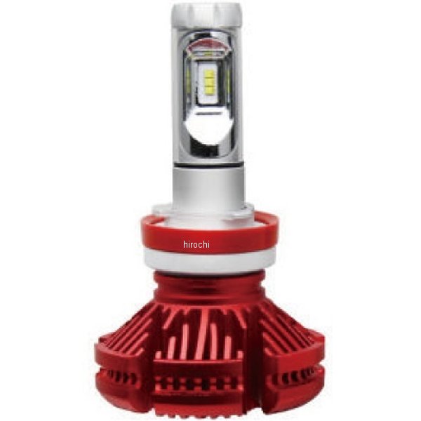 MM13-0046-RD-1 マッドマックス MAD MAX LEDヘッドライト X3 H4 Hi/Lo切替 25W 3000LM 防水 赤 1個入り