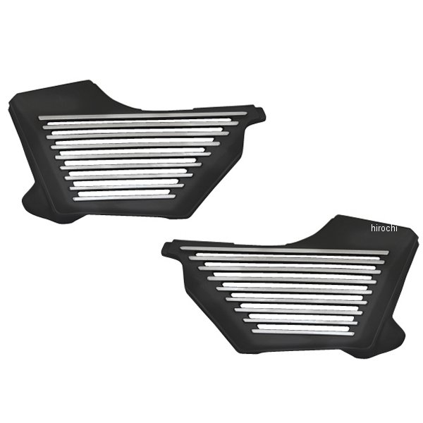 MM19-0407-03 マッドマックス MAD MAX サイドカバー (アルフィンカバー) フイン削り出し ホーク3 黒