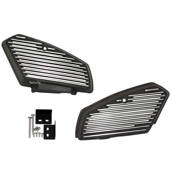 MM19-H009-03 マッドマックス MAD MAX アルフィンカバー スーパーカブ用 左右セット フィン削りだしブラック