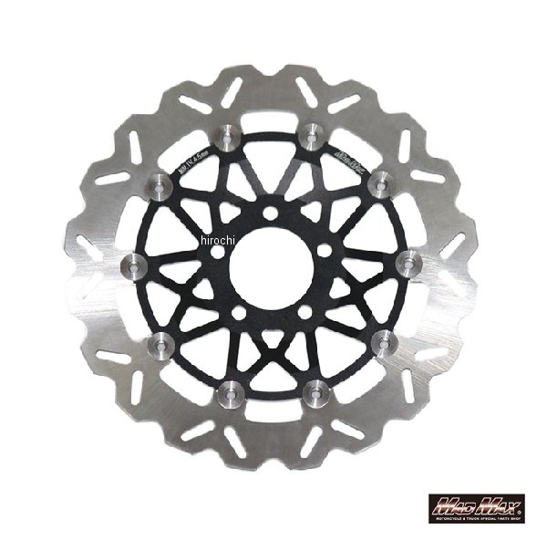MM19-K027-BK マッドマックス MAD MAX ウェーブ ディスクローター ゼファー400/ZRX400 ブラック 1枚