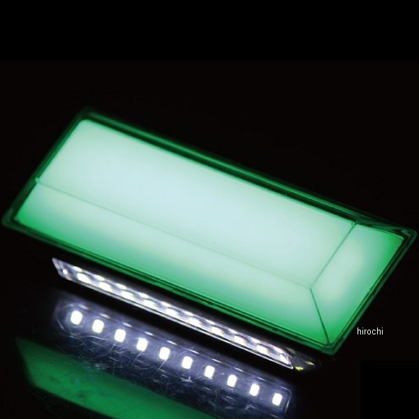 MM28-0037-1 マッドマックス MAD MAX 角マーカー LED18連 ダウンライト付き 面発光タイプ 12V/24V兼用 緑