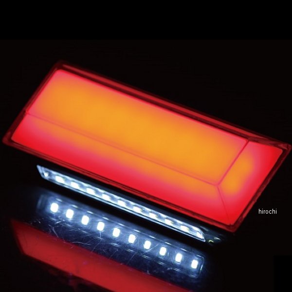 MM28-0037-4 マッドマックス MAD MAX 角マーカー LED18連 ダウンライト付き 面発光タイプ 12V/24V兼用 赤