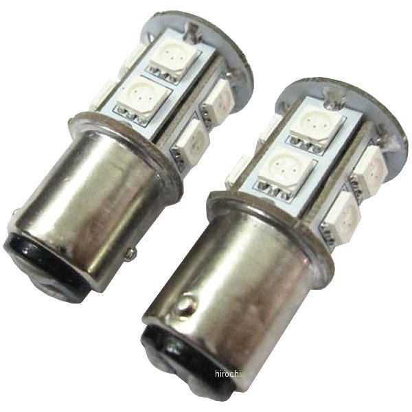 MM29-S2512WR2 マッドマックス MAD MAX LEDバルブ S25(BAY15d) 12V 13粒 ダブル球 赤 2個入り