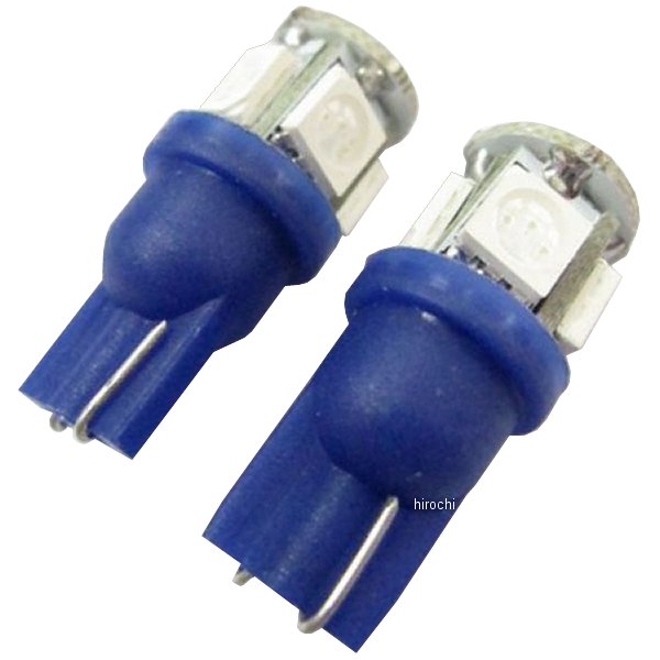 MM29-T10512L2 マッドマックス MAD MAX LEDウェッジバルブ T10 12V 5粒 青 2個入り