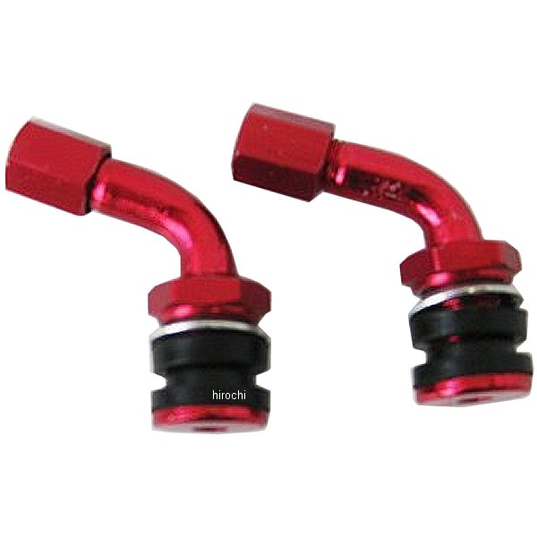 mm50-0183R マッドマックス MAD MAX エアバルブ L字型 10mm 赤 2個入り