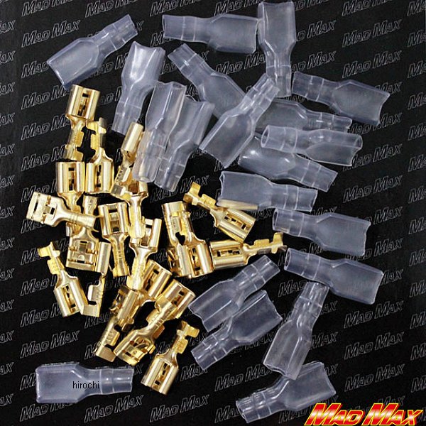 mm50-0230-01 マッドマックス MAD MAX 圧着ギボシ端子 平型 絶縁スリーブ メス 20個入り