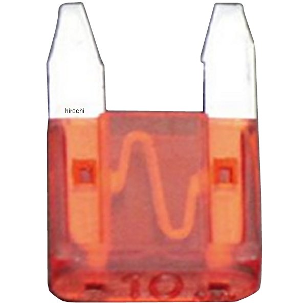 mm50-0261 マッドマックス MAD MAX 平型ミニ ATSヒューズ 10A 12V-24V兼用 赤