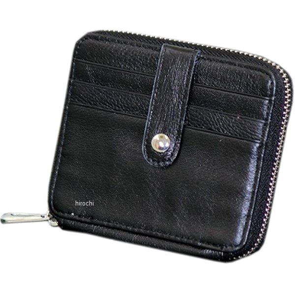 MM50-0392-BK マッドマックス MAD MAX カードケース 12枚収納 ラウンドファスナー レザー ブラック