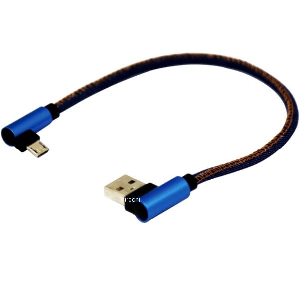 MM50-0419-02 マッドマックス MAD MAX 横向き充電USBケーブル Android専用 断線防止 デニム柄