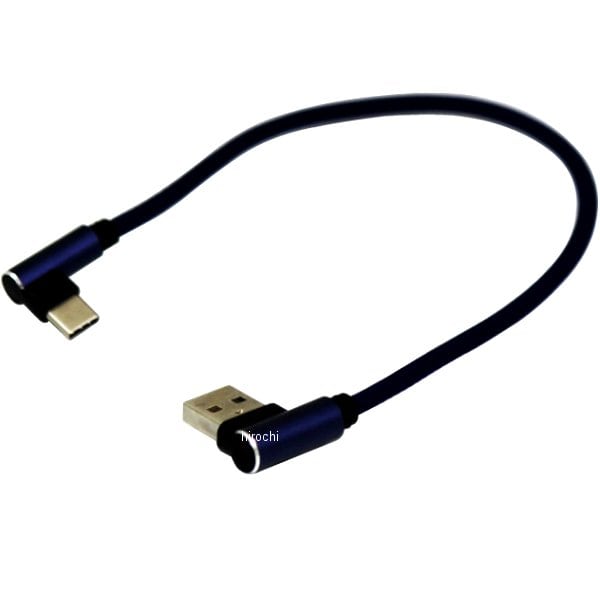 MM50-0423-BL マッドマックス MAD MAX 横向き充電USBケーブル Android専用 Type-C 断線防止 青