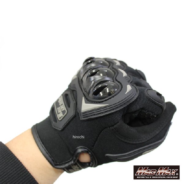 MM50-G02S-BK マッドマックス MAD MAX バイク用 ライディンググローブ スマホ対応 滑り止め 手袋 ブラック Sサイズ